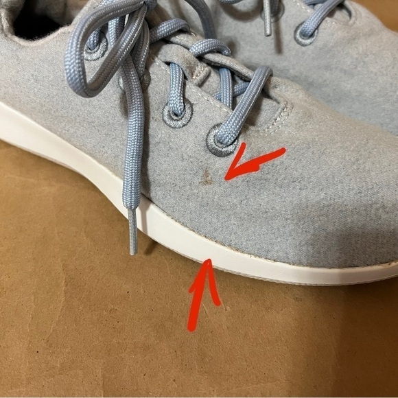 Allbirds | Women's Wool Runners Sneakers Limited Edition Frost Pale Blue Size 9 - Picture 6 of 12